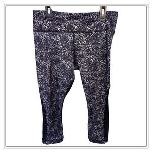 Women's‎ Lululemon Journey Mesh Rocky Road Splatter Journey Crop Legging Sz. 8